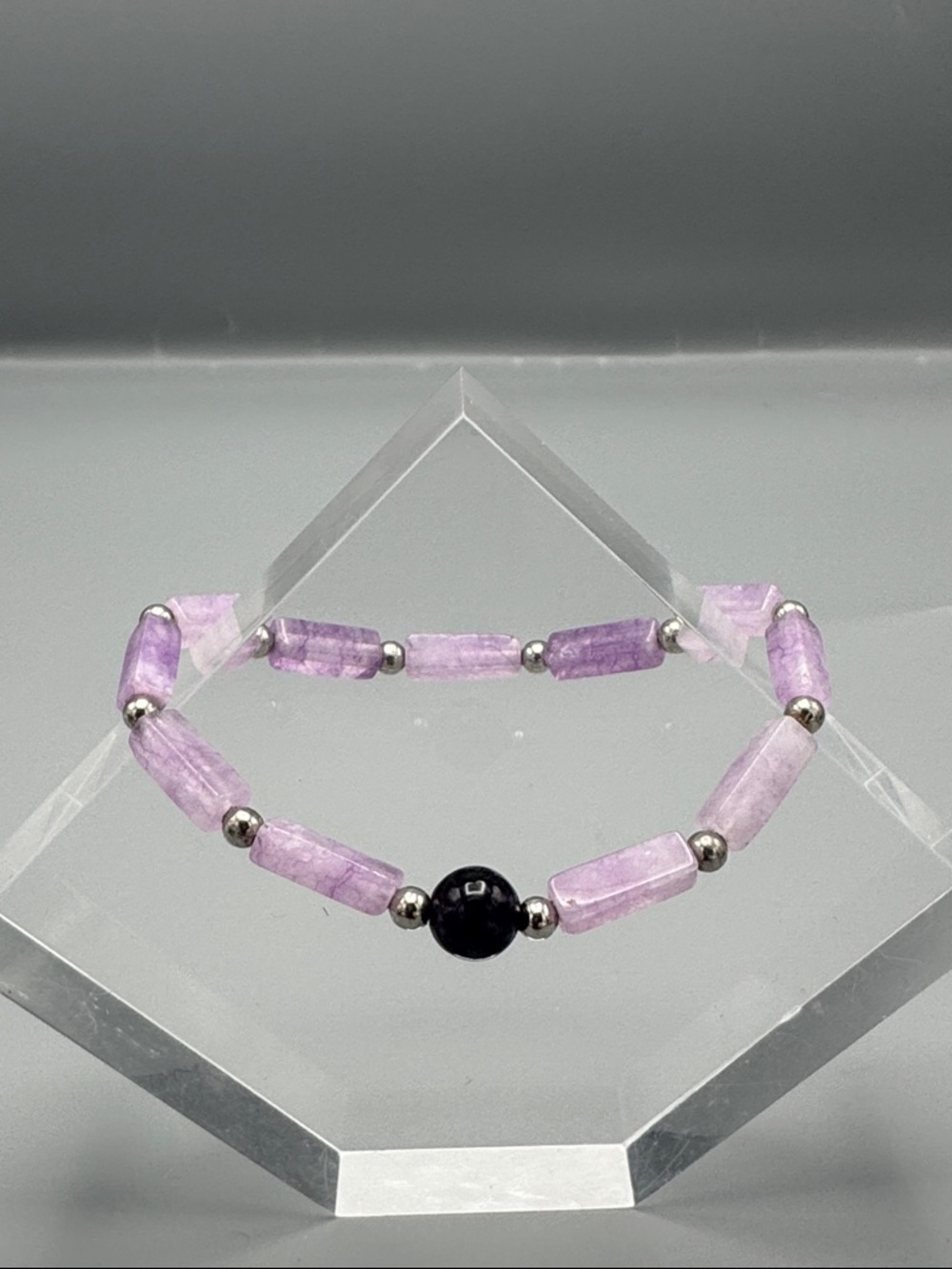 Amethyst Stone Beaded Bracelet
